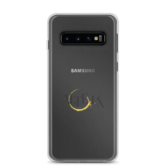 Clear Phone Case for Samsung® Altelux Basic Logo Black&Gold